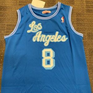 Blue Lakers Throwback Kobe Jersey